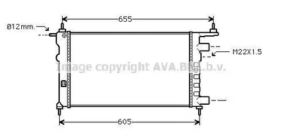 Produktbild von PRASCO OLA2261 Kühler Wasserkühler Motorkühler für OPEL Corsa B Schrägheck (S93) für VAUXHALL Corsa Mk I (B) Schrägheck (S93)