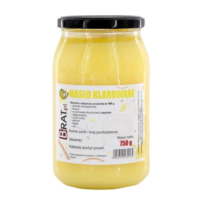 Zdjęcie produktu dla Masło klarowane 750g Brat.pl