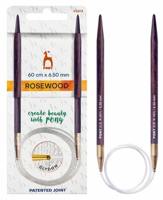 Rundstricknadeln Rosenholz 60 cm 6,5 mm