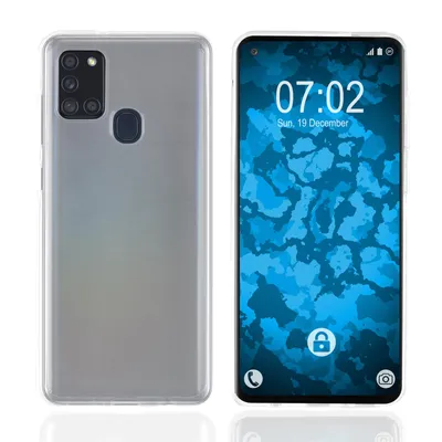 Produktbild von PhoneNatic Case kompatibel mit Samsung Galaxy A21 S - Crystal Clear Silikon Hülle crystal-case Cover