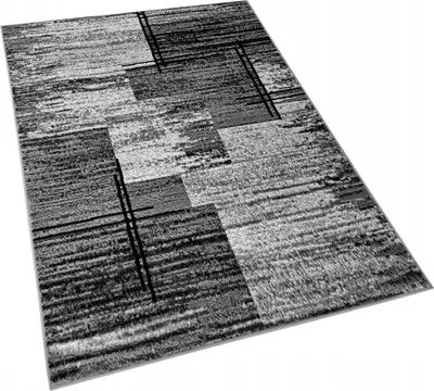 Produktbild von Teppich 50x90 cm LUKEN rechteckig - grau/schwarz