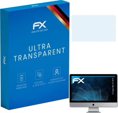 Produktbild von atFoliX FX-Clear Schutzfolie kompatibel mit Apple iMac 27 (2019) Displayschutzfolie