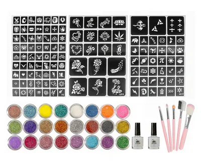 Immagine prodotto di Set di tatuaggi glitter, 24 pezzi