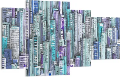 Produktbild von Bild auf Leinwand - Leinwandbild - Abstraktion modern - 120x70cm - Wand Bild - Wanddeko - Leinwanddruck - Bilder - Kunstdruck - Wanddekoration - Leinwand bilder - Wandkunst - DL120x70-3857