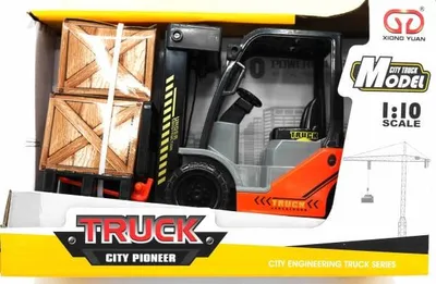 Produktbild von Jonotoys Gabelstapler mit Friktionsantrieb und einer Palette