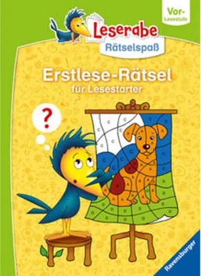 Zdjęcie produktu dla Ravensburger Leserabe Rätselspaß - Erstlese-Rätsel für Lesestarter ab 5 Jahren - Vor-Lesestufe