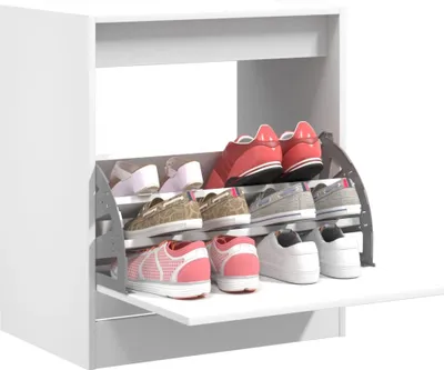 Produktbild von "SALE 2026"Schuhschrank - elegantes Design - Schuhablage/Schuhkommode Weiß 60x42x69cm Holzwerkstoff Promotion494354 - Schuhregale