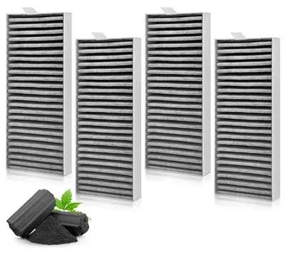 Productafbeelding van Solidchoice - Set van 4 Actieve Koolstoffilters voor Afzuigkappen