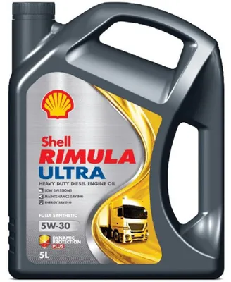 Produktbild von SHELL Rimula Ultra für 5W-30 5 Liter Motoröl Motorenöl Vollsynthetisch CATERPILLAR ECF-3 CUMMINS CES 20081 DQC IV-10 LA Iveco 18-1804 TLS E6 Mack EO-O