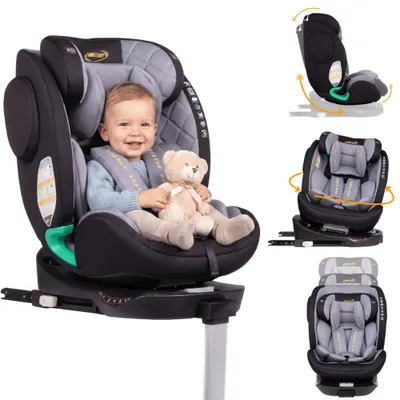 Zdjęcie produktu dla Fotelik samochodowy IBIZA 40-150cm Isofix I-size Obrotowy 360° SUMMER BABY szary