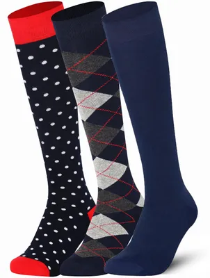Immagine prodotto di Solidchoice - 3 paia di calze al ginocchio, multicolore