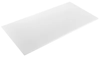 Image de Planche en plastique HDPE SucceBuy, 1 pièce, plaque en polyéthylène haute densité, dimensions 1219 x 610 mm, épaisseur 13 mm, polyvalente pour les projets de bricolage et les applications industrielles, de couleur blanche