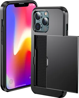 Produktbild von imoshion Backcover mit Kartenfach iPhone 13 Pro - Schwarz