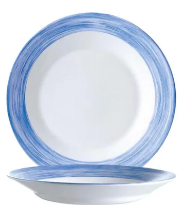 Produktbild von Brush Blue Teller tief 22,5cm - 6 Stück