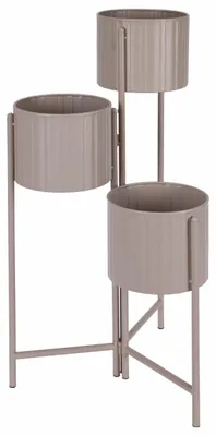 Immagine prodotto di HOWHOMELY | Portavasi - Portapiante - beige - in metallo - Vaso da fiori - per il soggiorno - Decorativo