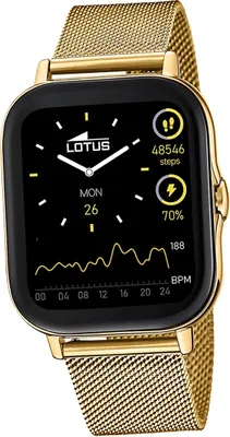 Image de Lotus en acier inoxydable pour hommes montre bracelet or sport élégant multifonction D2UL50049/1