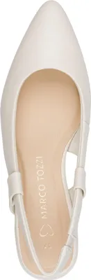 Produktbild von MARCO TOZZI Damen Vegan Pumps Blockabsatz Fersenriemen 2-29505-42, Größe:38 EU, Farbe:Weiß