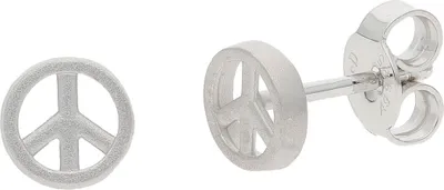 Produktbild von JuwelmaLux Ohrstecker 925 Sterling Silber Peace Symbol JL32-06-0085