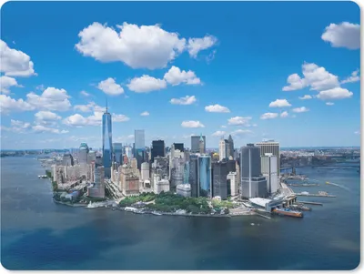 Produktbild von MuchoWow® Mauspad Mousepad New York - Manhattan - Skyline 23x19 cm - Mousepads - Maus Mat - Pad - Mausunterlage - Schreibtischunterlage - Mauspad
