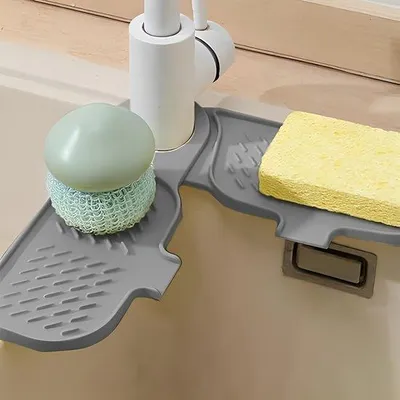Imagen del producto de Protector contra salpicaduras en la cocina - Recolector de gotas de agua - Ideal para la cocina y el baño - Imprescindible para una vivienda nueva