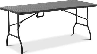 Produktbild von Garten-Catering-Tisch klappbar bis 150 kg 1830 x 750 x 740 mm schwarz