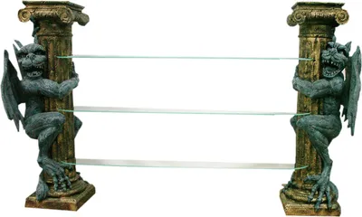 Obrázek produktu pro Design Vitrine Regal Glas Säule Vitrinen Regale Dekofiguren Schrank 1834
