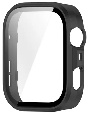 Obrázok produktu pre INF Puzdro PC+kalené sklo kompatibilné s Huawei Watch Fit5Pro — Integrované puzdro a chránič displeja, čierne, presné výrezy