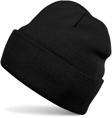 Produktbild von styleBREAKER Uni Beanie Mütze einfarbig | Klassische Feinstrick Winter Strickmütze mit breitem Umschlag | Elastische Beanie in vielen Farben für Damen und Herren
