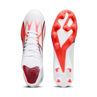 Produktbild von Puma Ultra Match FG/AG Fußballschuhe Herren weiß fire orchid EU 47