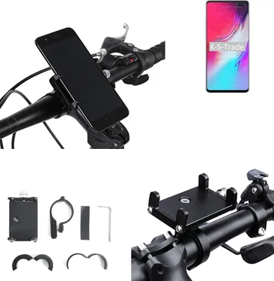 Produktbild von K-S-Trade Handyhalterung für das Fahrrad kompatibel mit Samsung Galaxy S10 5G Exynos Halter Lenkstange Fahrradhalterung Motorrad Bike Mount