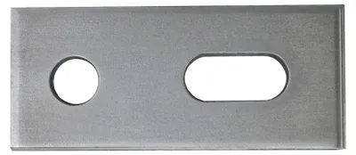 Produktbild von SUNEX Adapterplatte 35 x 82 x 5mm fŸr M10 Stockschraube FlachbŸgel Adapterblech Montage adapter Edelstahl Dachhalterung Befestigung PV-Anlage