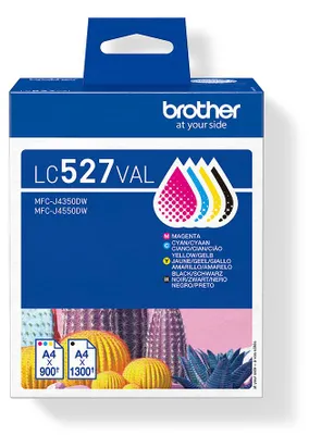 Produktbild von Brother LC527VAL Druckerpatrone 4 Stück(e) Original Schwarz, Cyan, Magenta, Gelb