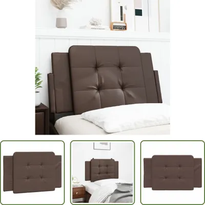 Produktbild von The Living Store Kopfteil-Kissen Braun 80 cm Kunstleder