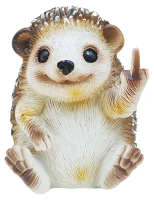 Produktbild von Mittelfinger-Igelstatue, Igel-Figur aus Kunstharz, Tierskulptur, Dekoration für Zuhause, Büro oder Schreibtisch