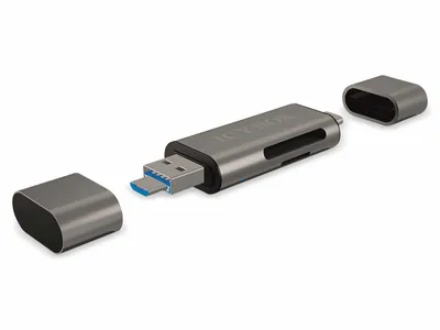 Obrázok produktu pre Icy box IB-CR200-C Čistá karta SD/MicroSD (TF) USB 2.0 s rozhraním Type-C i -A do micro USB (OTG), antracytowy Raidsonic | Zewnętrzny czytnik kart ze złączem multi-USB | Zewnętrzny | Micro SDHC, M