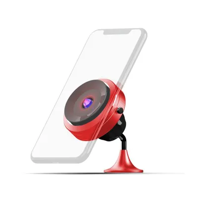 Obrázek produktu pro MA05- Držák mobilu s vakuovou přísavkou a bezdrátovým nabíjením QC3.0 - RED