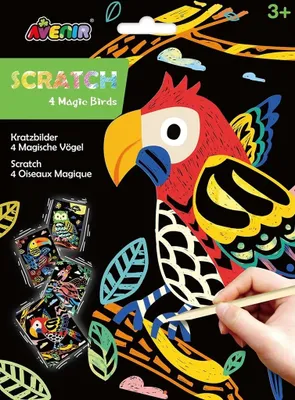 Produktbild von Wydrapywanka magiczne ptaki 4 sztuki