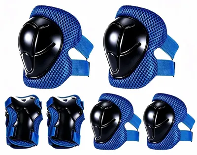 Productafbeelding van 6-in-1 Beschermingsset voor Kinderen en Volwassenen, Blauw