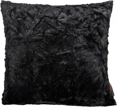 Produktbild von Kissenhülle "Fluffy" schwarz 50x50cm