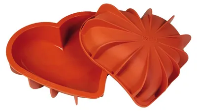 Produktbild von Silikonform Herz 3D, 205x186x54mm, Herzbackform