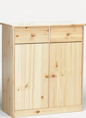 Produktbild von Kommode Sideboard Anrichte Kiefer massiv 2 Türen 2 Schubladen 90.50-27