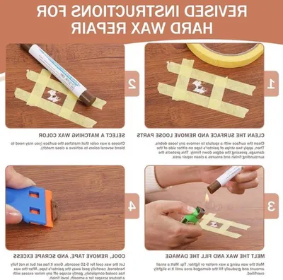 Parkett Reparaturset für Böden, 12 Farben, Kratzer beheben für Laminat, Holz und PVC, einschließlich Schaber und