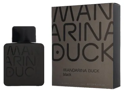 Produktbild von Mandarina Duck Black, Männer, 100 ml, Bergamotte, Mandarine, Pfeffer, Orangenblüte, Tiaré-Blume, Tonka-Bohne, Zedernholz, Sandelholz, Vanille, Spray