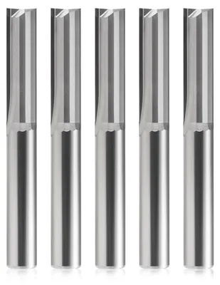 CNC-Fräser 6 mm Schaft, 2 Schneiden, 22 mm Schneidlänge, 5 Stück