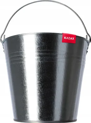Image de Seau de jardin Seau en zinc - Métal galvanisé - 12 l - Résistant à la rouille - Stable