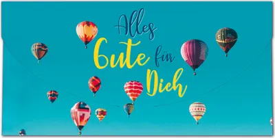 Produktbild von Gutschein - Glückwunschkarte im Format 10,5 x 21 cm mit Umschlag