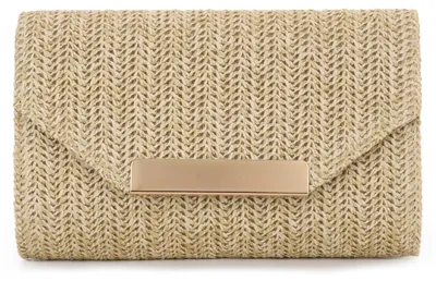 Produktbild von Elzusha - Damen Clutch aus Rattan, Sommerhandtasche - Ideal für Hochzeiten, Urlaub und Partys