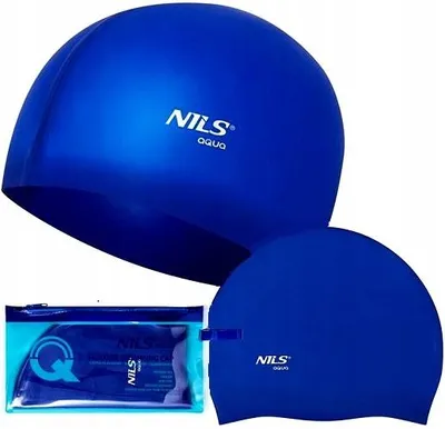 Produktbild von Nils Aqua BL04 Silikonowa czapka pływacka, przylegająca, uniwersalna