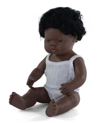 Image de MINILAND Puppe African Boy 38 cm