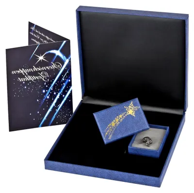 Produktbild von Geschenkset mit echter Sternschnuppe – Meteoriten inklusive Echtheitszertifikat – Romantisches Geschenk zur Geburt, Kommunion, Konfirmation, Firmung, Taufe, Hochzeit